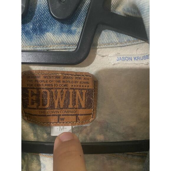 Vintage Edwin Cloud Distressed Denim Jacket by Creator of “The World of Quest” - Picture 4 of 8
